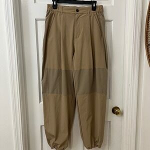 BESLOW Baggy Mens Sz M Balloon Stretch Nylon Pants Streetwear Jogger